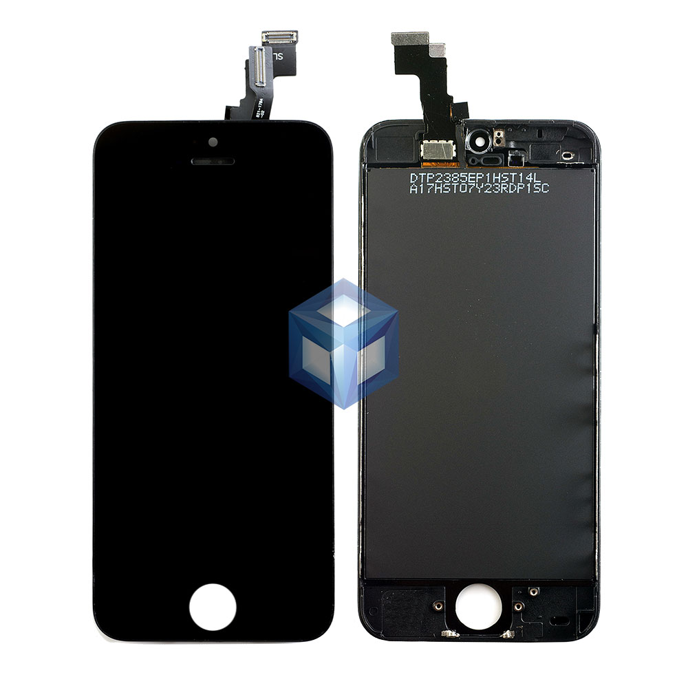 Дисплей iPhone 5C чорний (LCD екран, сенсор, скло, модуль у сборі)